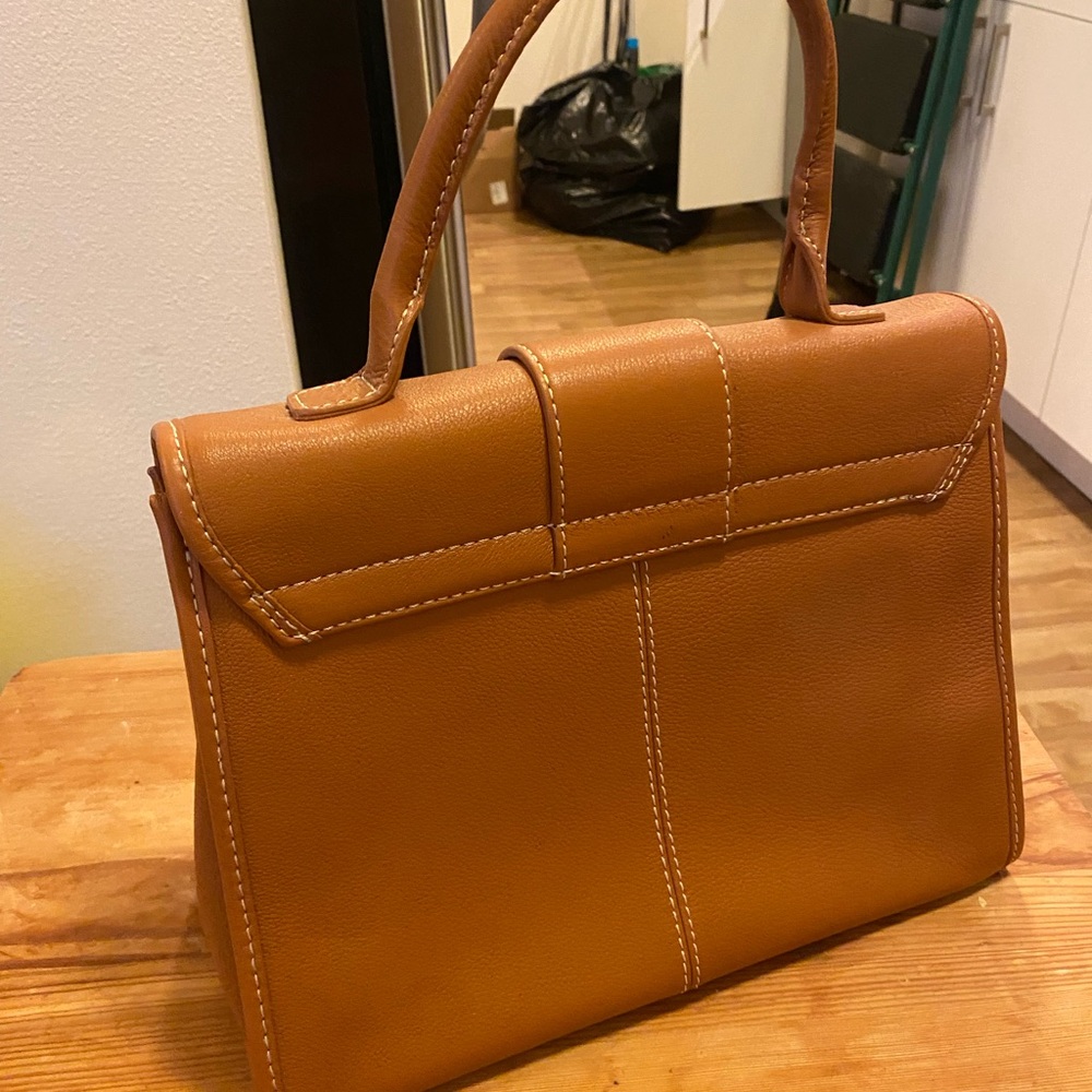 Talbots Brown Leather Satchel - Picture 3 of 5